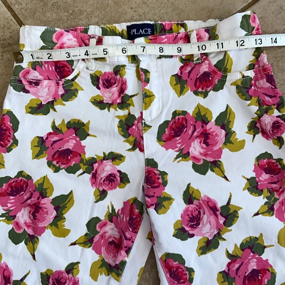 Children’s Place Floral Adjustable Waist Jeans